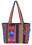 Stacked Whiskered Cats Medium Tote