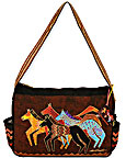 Native Horses Medium Tote Bag