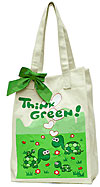 Canvas Market Bag with Turtles