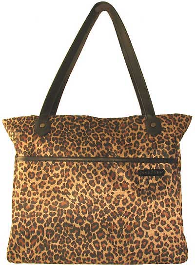 Tabee Tablet Tote Bag by Pouchee in Cheetah Print