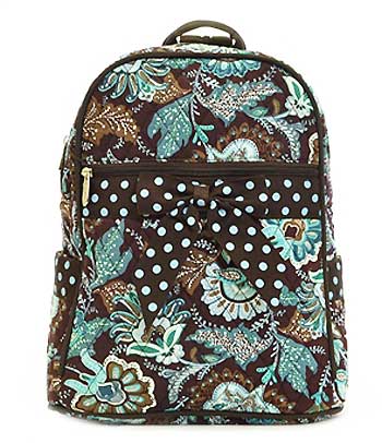 Quilted Flower Paisley Backpack/Sling - Click Image to Close