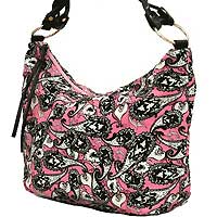 Pink Paisley Hobo Bag