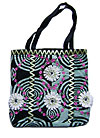 Fabric Tote Bag with Flowers